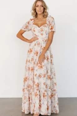 Baltic Born Aberdeen Sweetheart Maxi Dress | Cream Floral