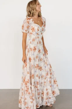 Baltic Born Aberdeen Sweetheart Maxi Dress | Cream Floral