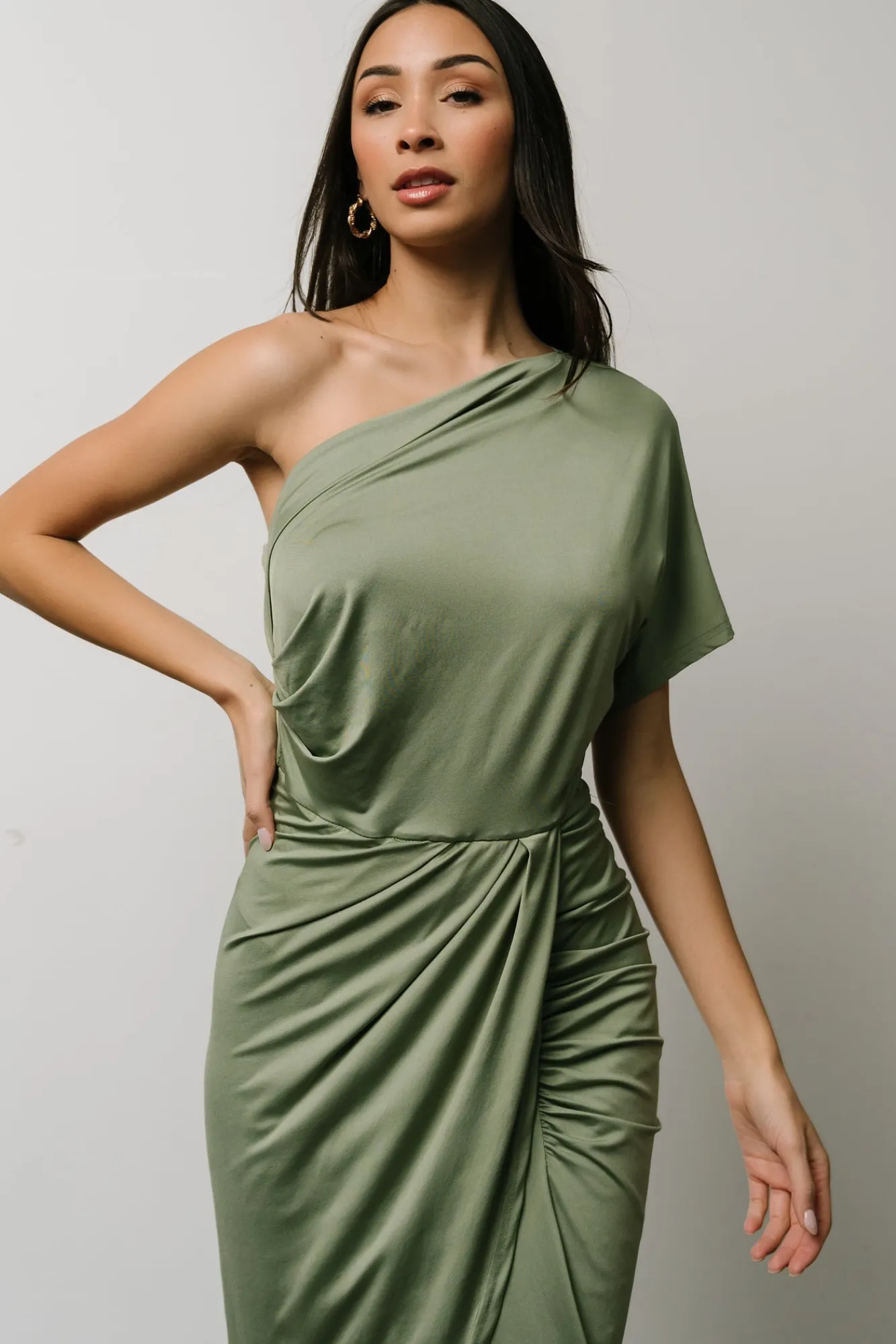 Baltic Born Addison Midi Dress | Dusty Sage