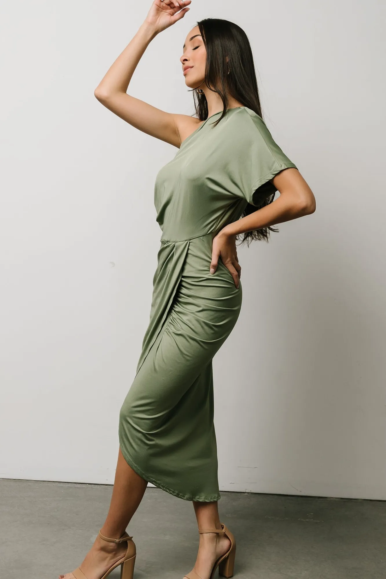 Baltic Born Addison Midi Dress | Dusty Sage