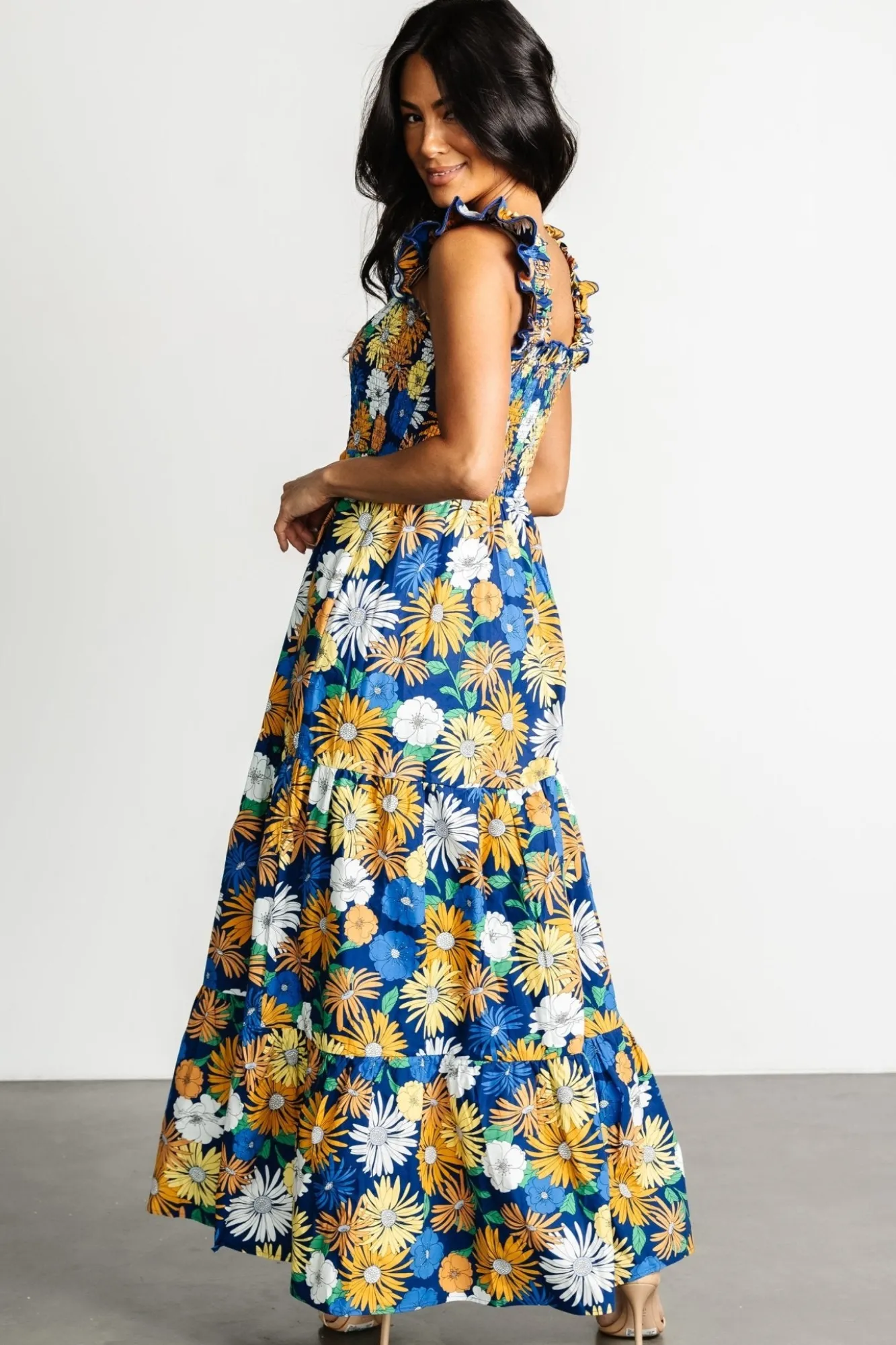 Baltic Born Adela Maxi Dress | Blue Multi Floral