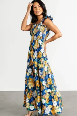 Baltic Born Adela Maxi Dress | Blue Multi Floral