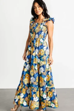 Baltic Born Adela Maxi Dress | Blue Multi Floral