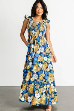 Baltic Born Adela Maxi Dress | Blue Multi Floral