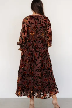 Baltic Born Adele Velvet Dress | Clove + Amber Floral