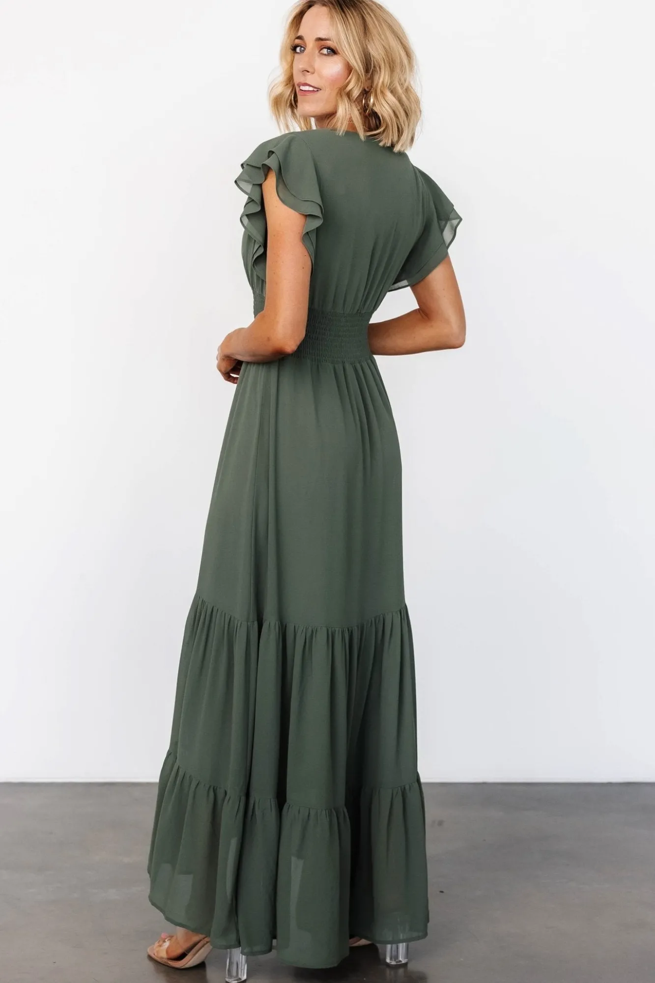 Baltic Born Adelina Maxi Dress | Dark Sage
