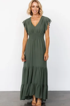 Baltic Born Adelina Maxi Dress | Dark Sage