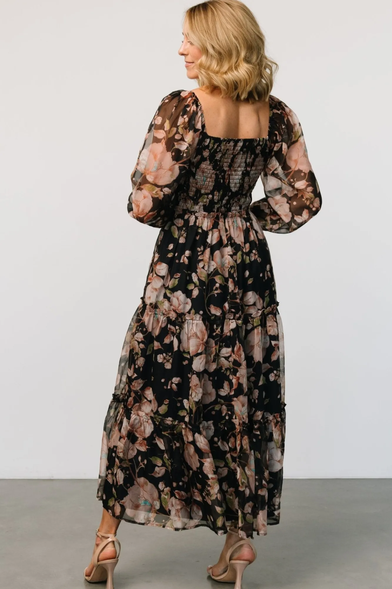 Baltic Born Adeline Smocked Maxi Dress | Midnight Floral