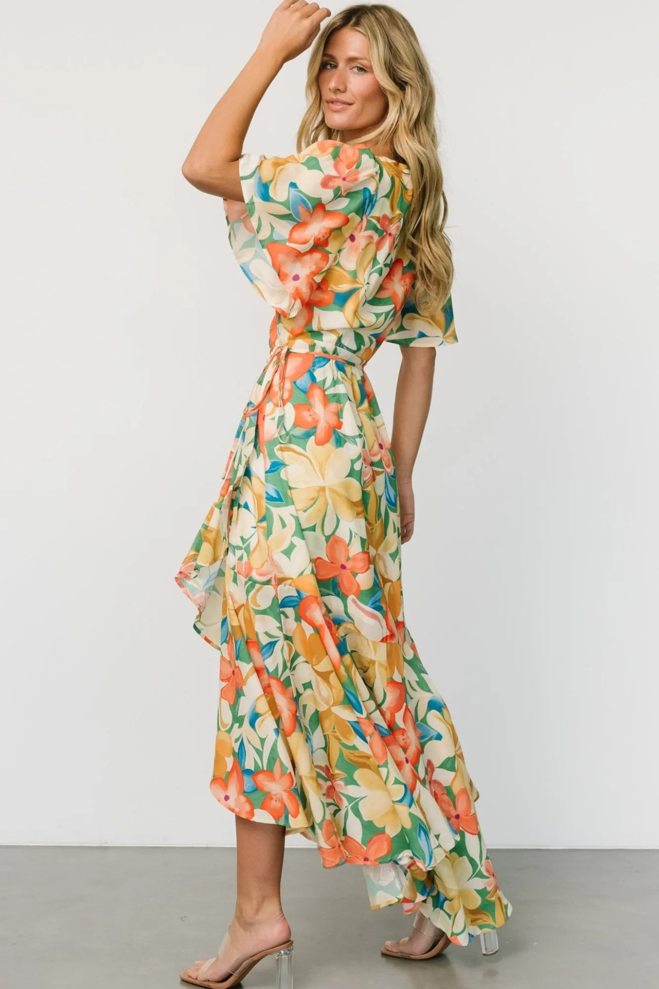 Baltic Born Adrianna Wrap Maxi Dress | Multi Floral