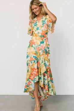 Baltic Born Adrianna Wrap Maxi Dress | Multi Floral