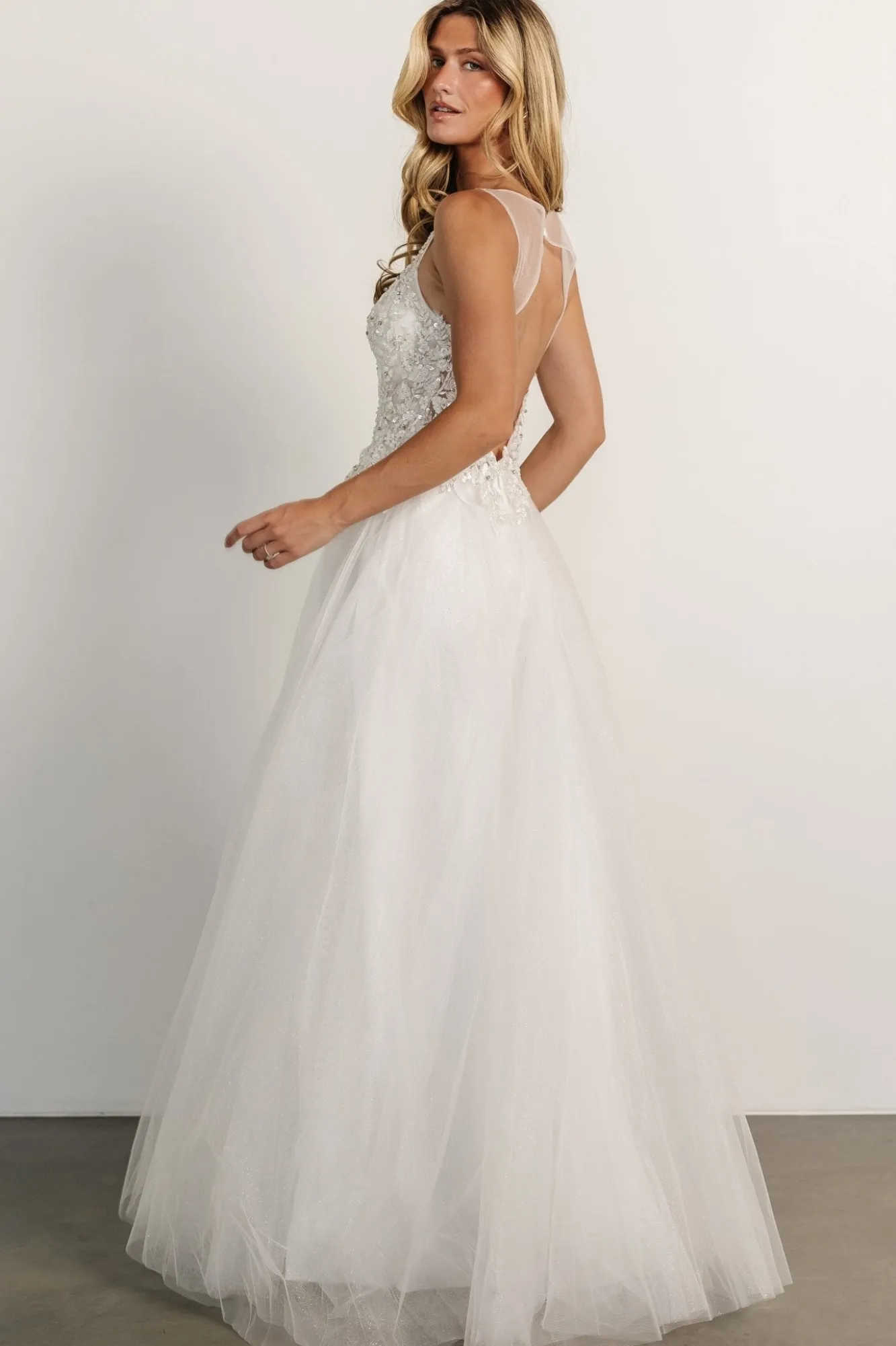 Baltic Born Affection Shimmer Bridal Gown | Off White