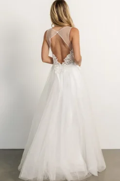 Baltic Born Affection Shimmer Bridal Gown | Off White