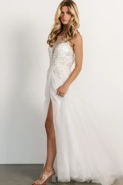 Baltic Born Affection Shimmer Bridal Gown | Off White