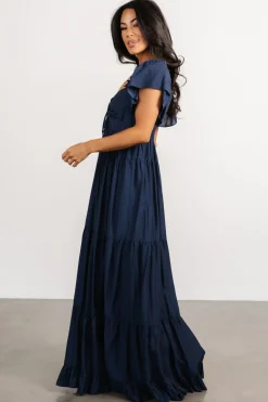 Baltic Born Agatha Maxi Dress | Dark Blue