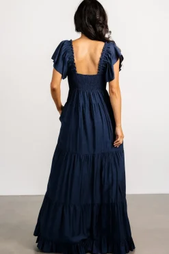 Baltic Born Agatha Maxi Dress | Dark Blue