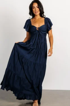 Baltic Born Agatha Maxi Dress | Dark Blue
