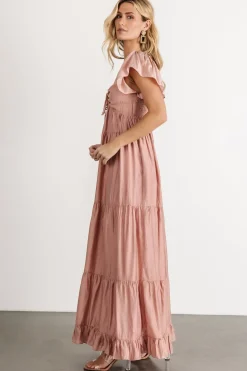 Baltic Born Agatha Maxi Dress | Dusty Mauve