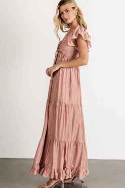 Baltic Born Agatha Maxi Dress | Dusty Mauve