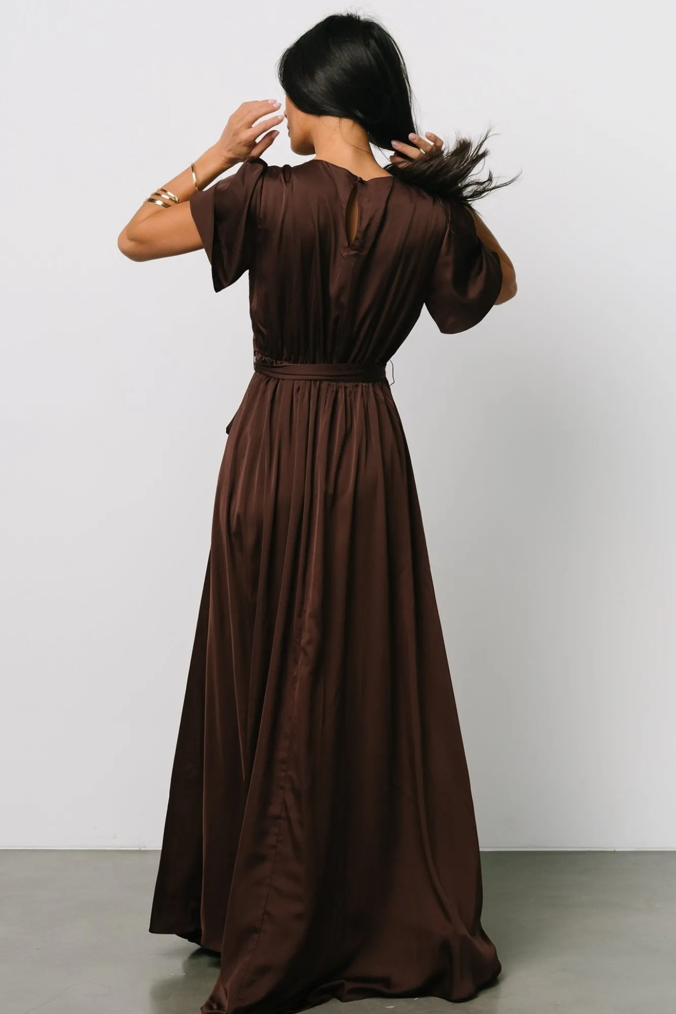 Baltic Born Agnes Satin Maxi Dress |