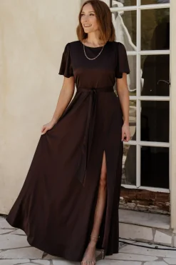 Baltic Born Agnes Satin Maxi Dress |