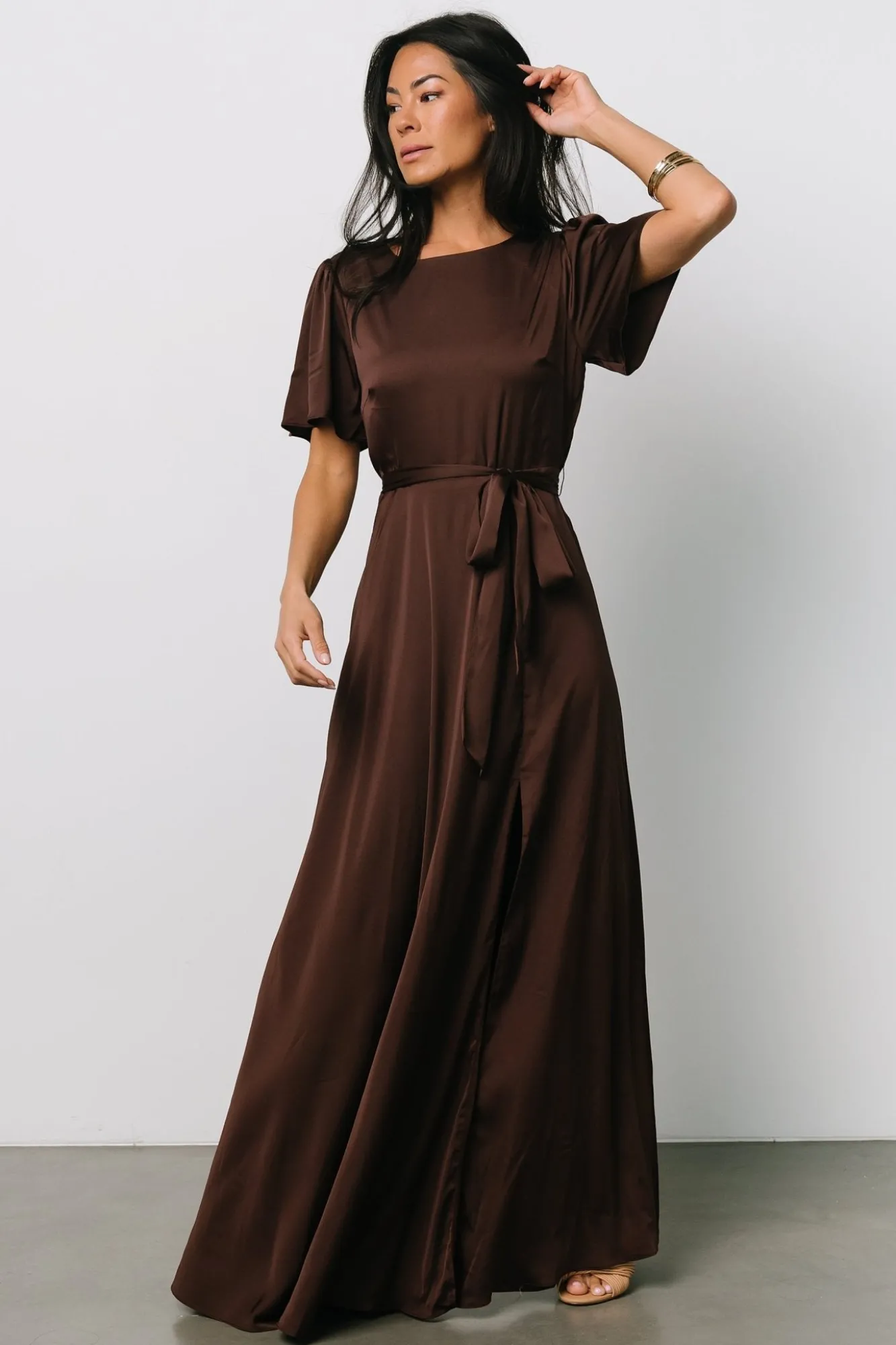 Baltic Born Agnes Satin Maxi Dress |