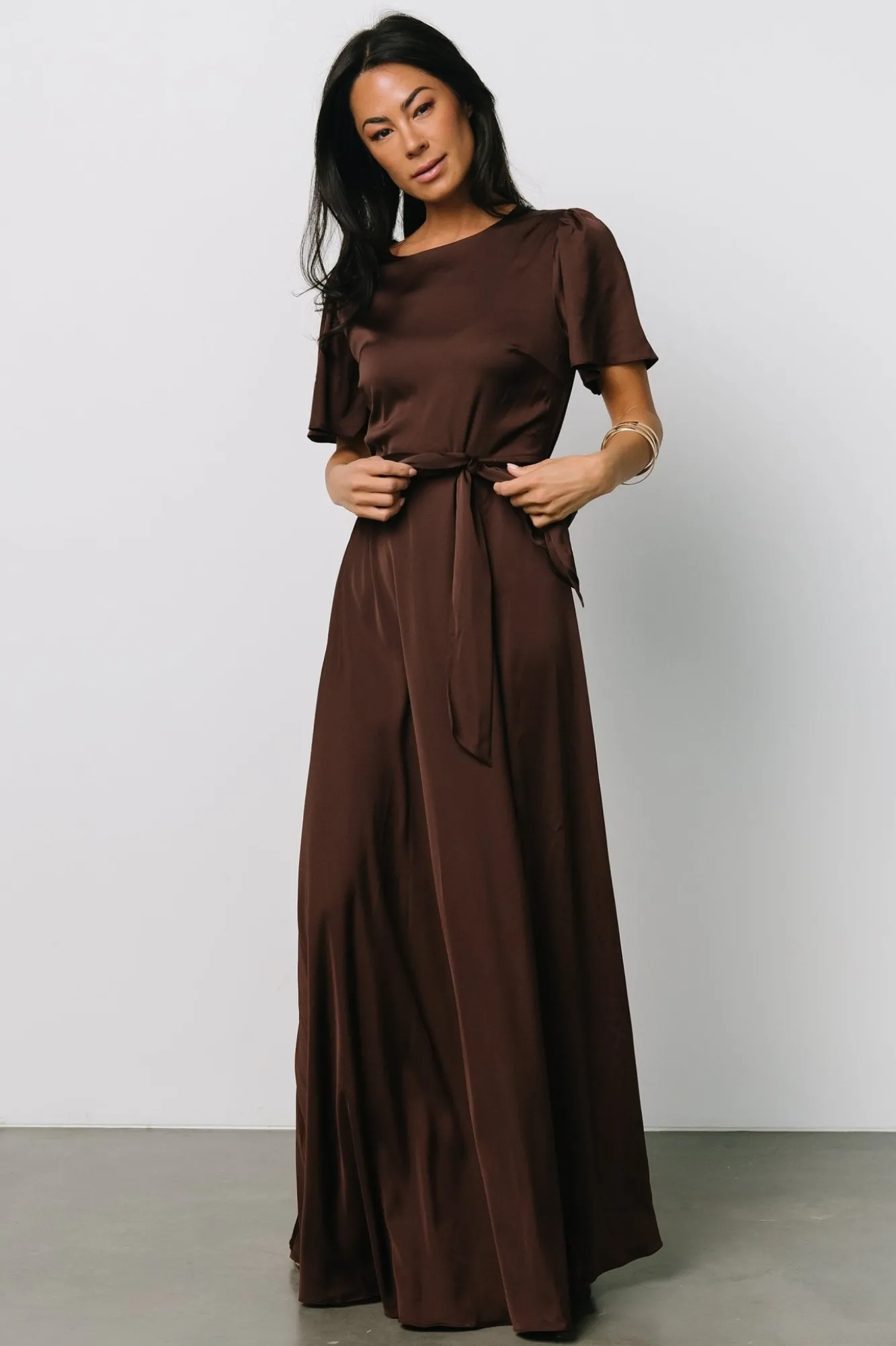 Baltic Born Agnes Satin Maxi Dress |