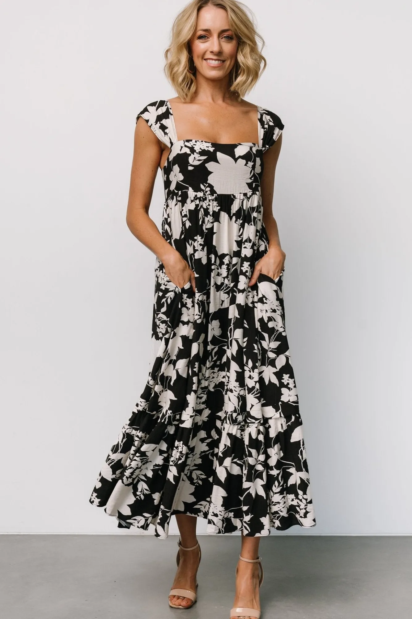 Baltic Born Aita Maxi Dress | Black + Ivory Floral