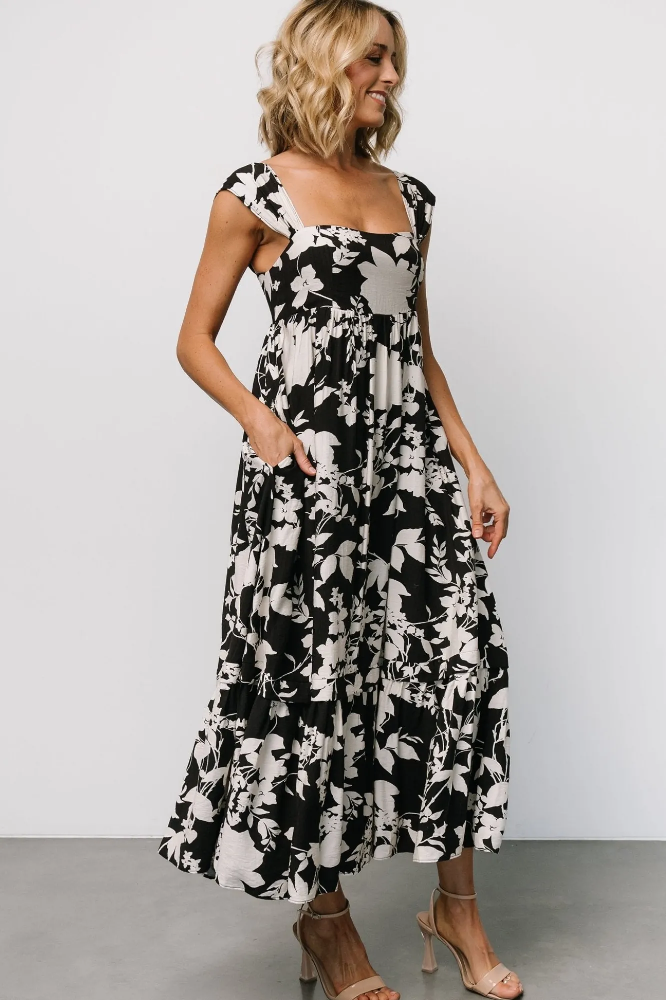 Baltic Born Aita Maxi Dress | Black + Ivory Floral