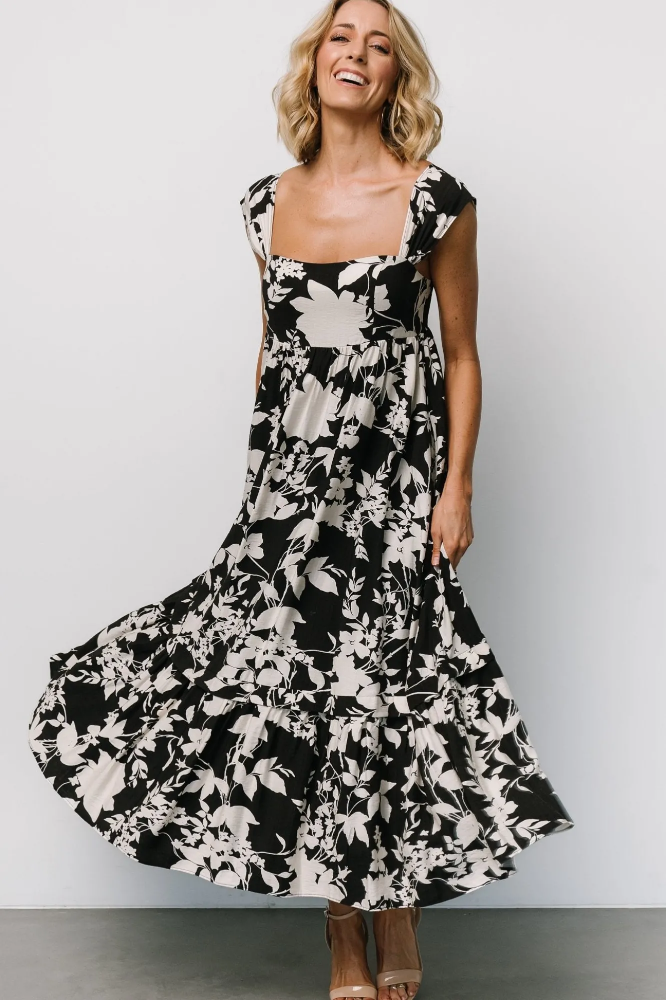 Baltic Born Aita Maxi Dress | Black + Ivory Floral