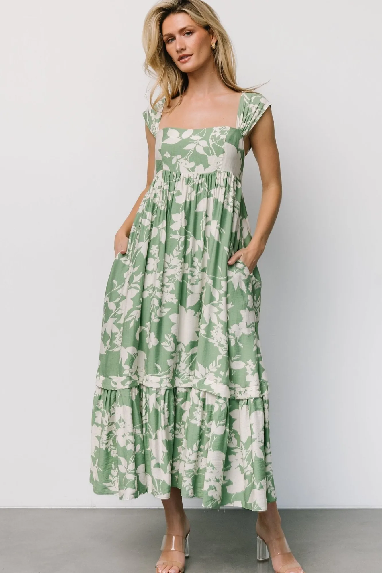 Baltic Born Aita Maxi Dress | Green + Ivory Floral