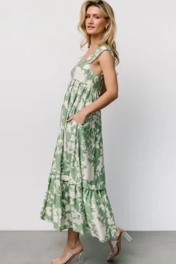 Baltic Born Aita Maxi Dress | Green + Ivory Floral