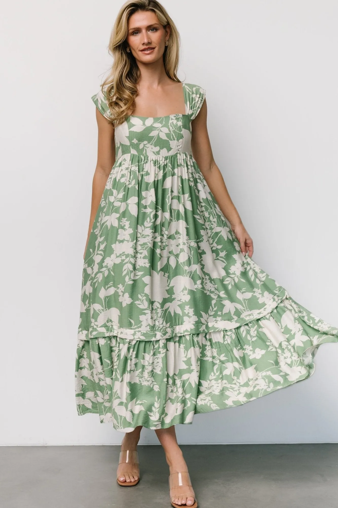 Baltic Born Aita Maxi Dress | Green + Ivory Floral