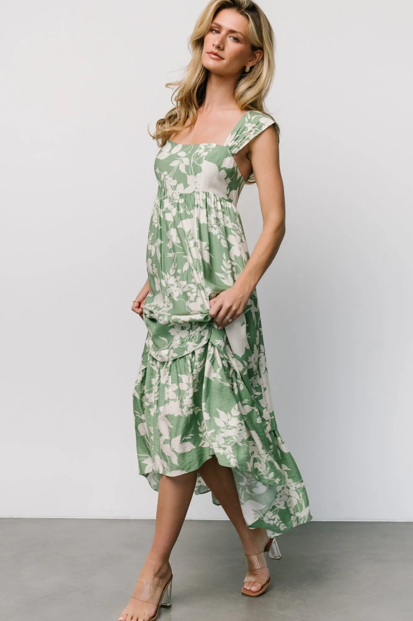 Baltic Born Aita Maxi Dress | Green + Ivory Floral