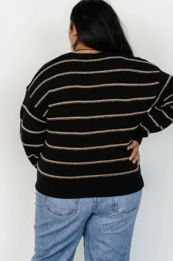 Baltic Born Alanis Stripe Sweater | Black + Camel