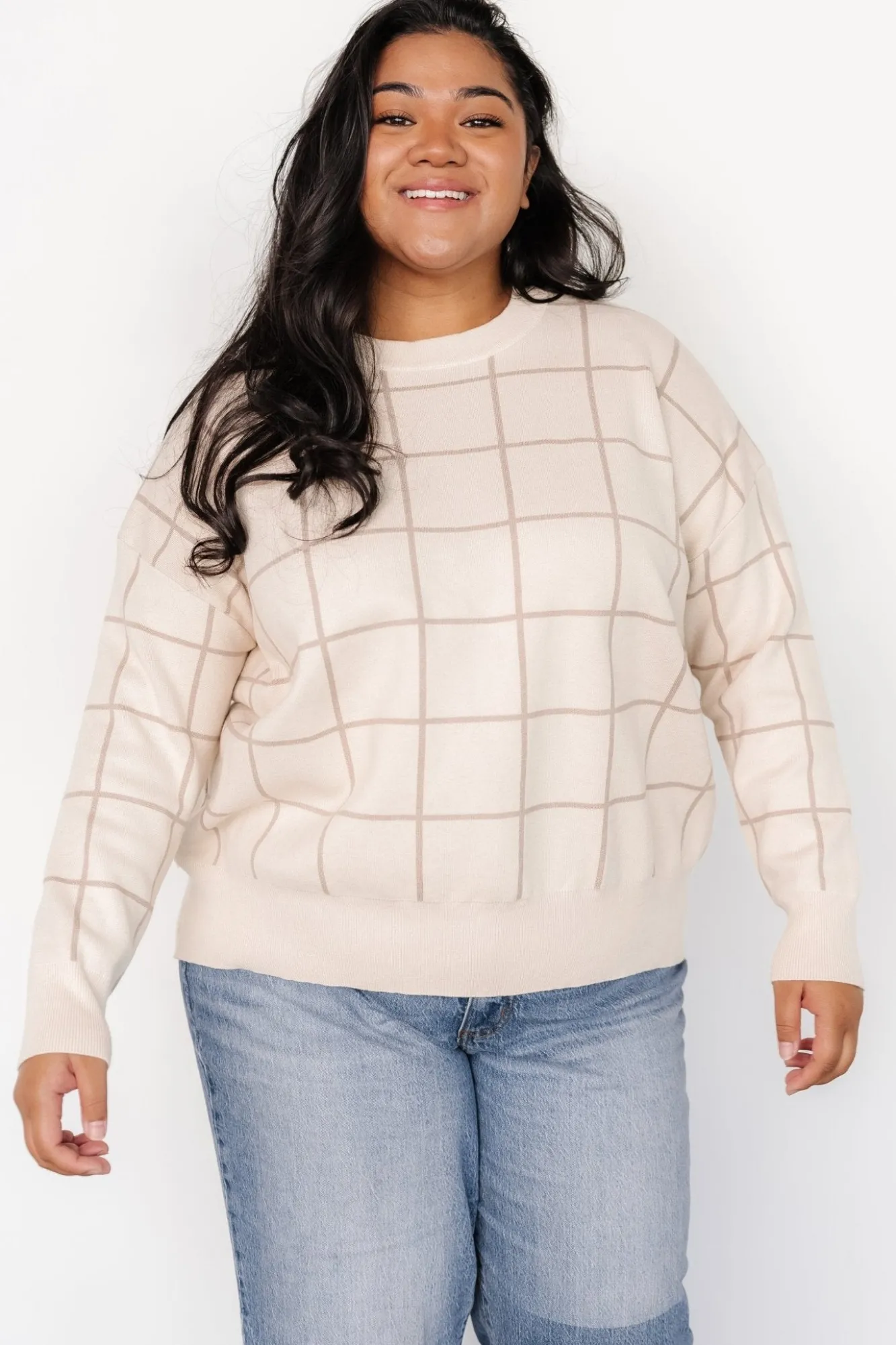 Baltic Born Alden Knit Sweater | Oatmeal + Taupe
