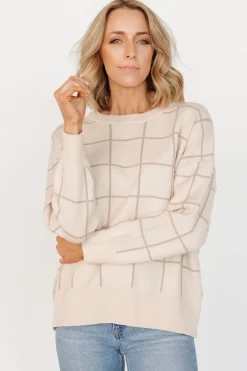 Baltic Born Alden Knit Sweater | Oatmeal + Taupe