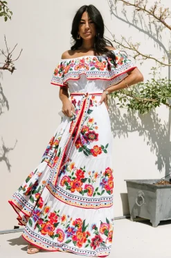 Baltic Born Alejandra Maxi Dress | Ivory Multi Floral