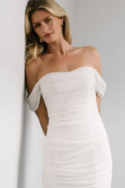 Baltic Born Alessandra Mesh Midi Dress | Off White