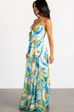 Baltic Born Alexis Maxi Dress | Blue Multi Print
