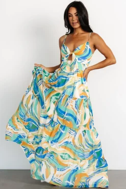 Baltic Born Alexis Maxi Dress | Blue Multi Print