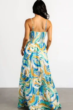 Baltic Born Alexis Maxi Dress | Blue Multi Print