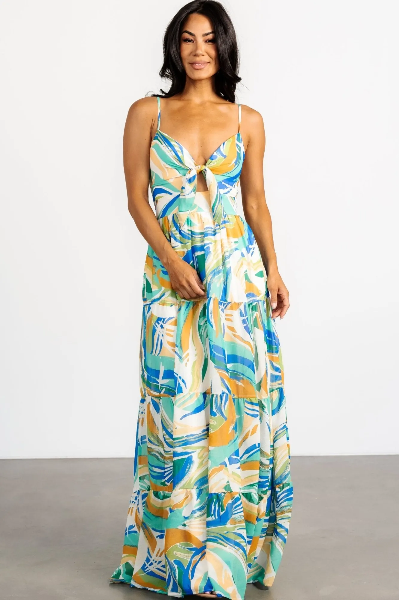 Baltic Born Alexis Maxi Dress | Blue Multi Print