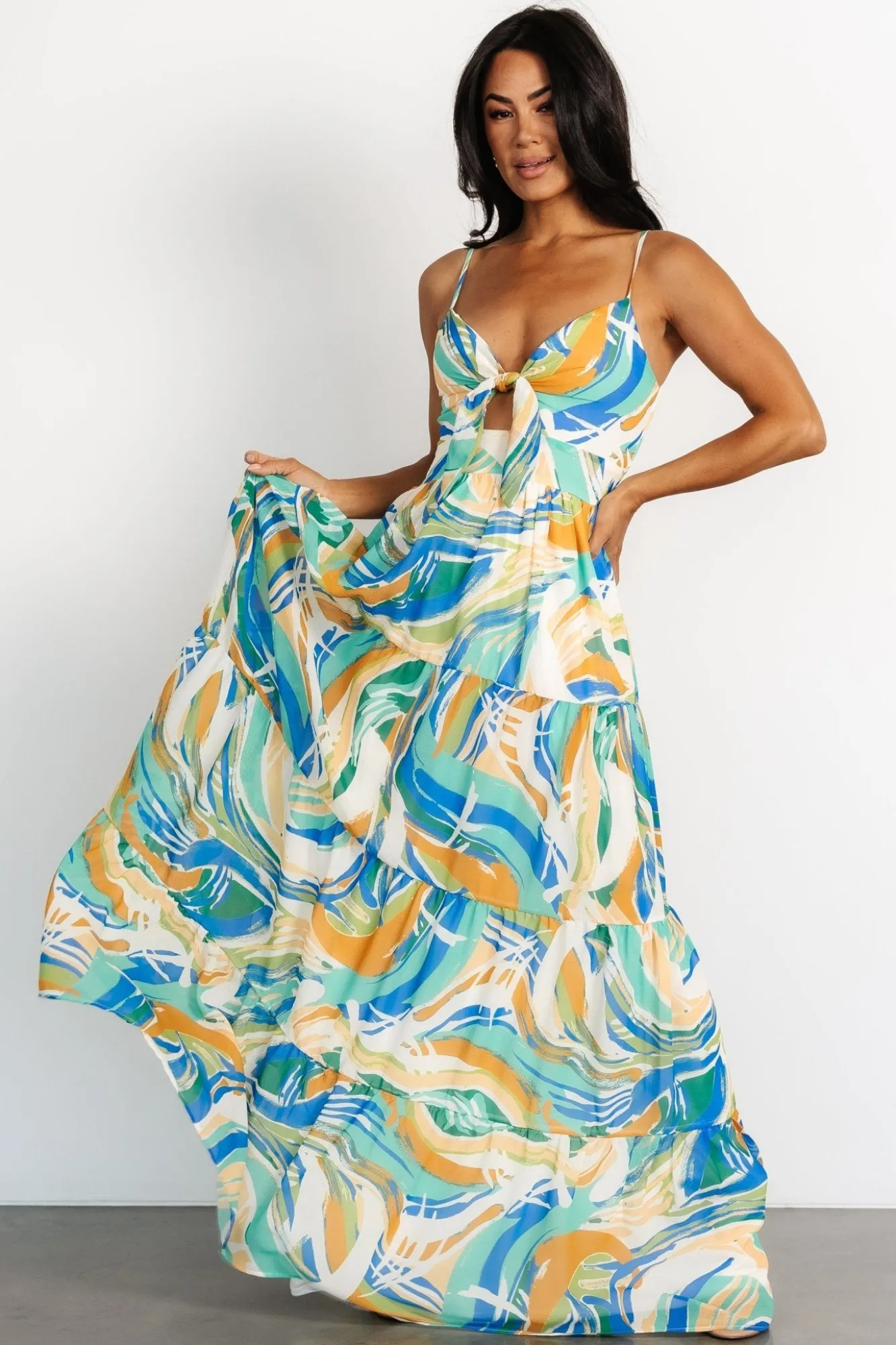 Baltic Born Alexis Maxi Dress | Blue Multi Print