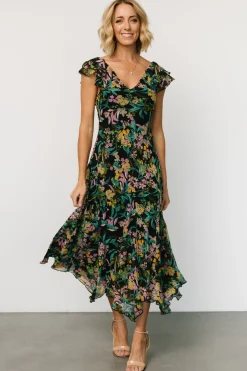 Baltic Born Alisa Maxi Dress | Black Floral