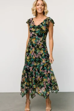 Baltic Born Alisa Maxi Dress | Black Floral