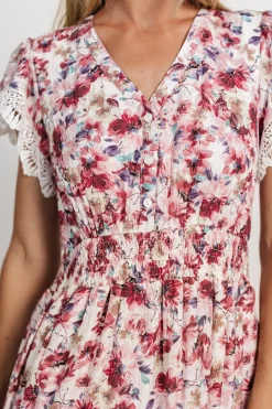Baltic Born Aliyah Midi Dress | Berry Floral