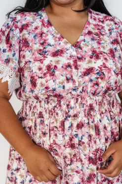 Baltic Born Aliyah Midi Dress | Berry Floral