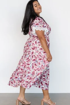 Baltic Born Aliyah Midi Dress | Berry Floral