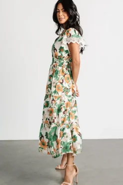 Baltic Born Aliyah Midi Dress | Green Floral