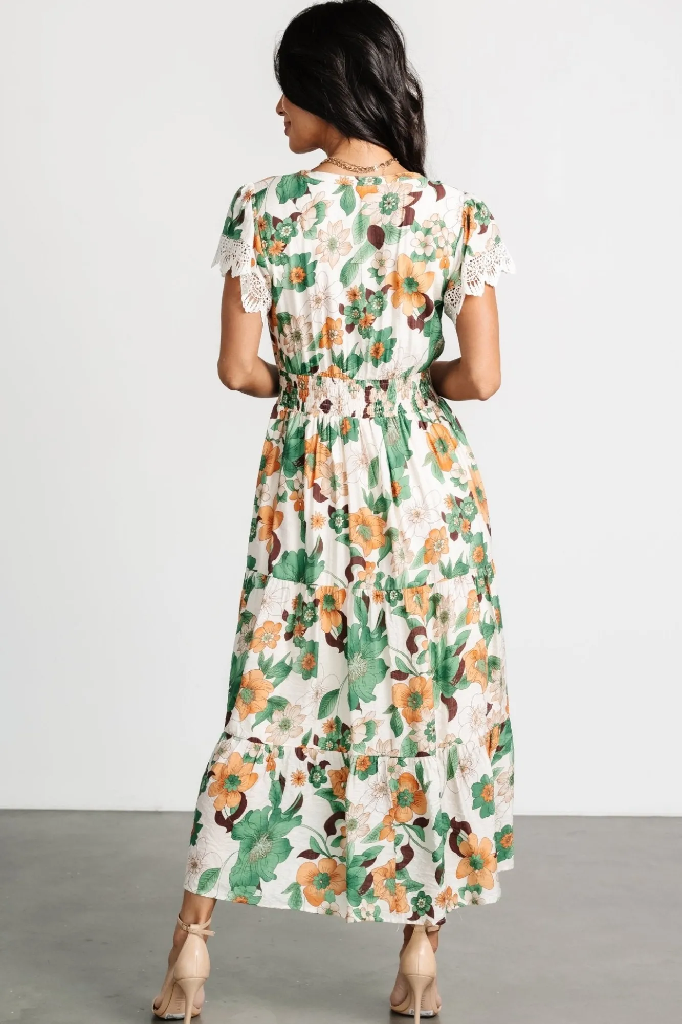 Baltic Born Aliyah Midi Dress | Green Floral